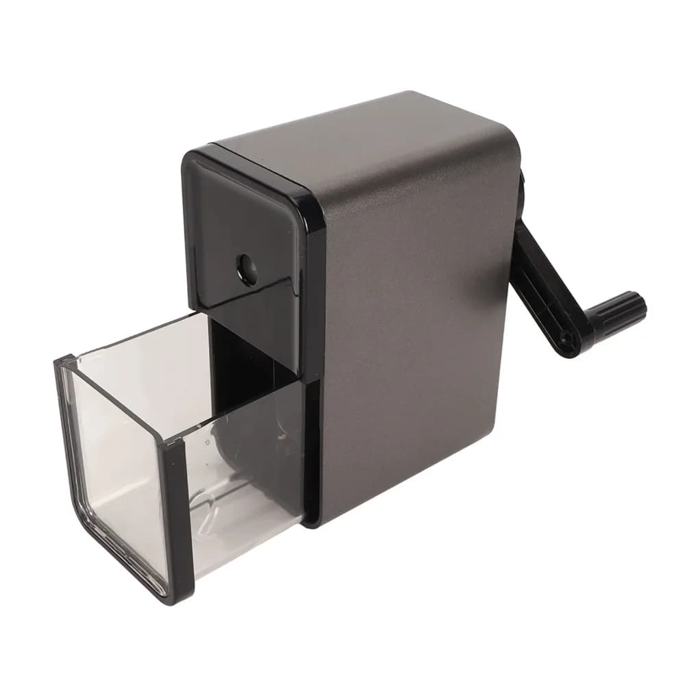 7 Adjustable Thickness Settings Sketch Pencil Sharpener Black Wide Application Manual Pencil Sharpener Easy To Clean