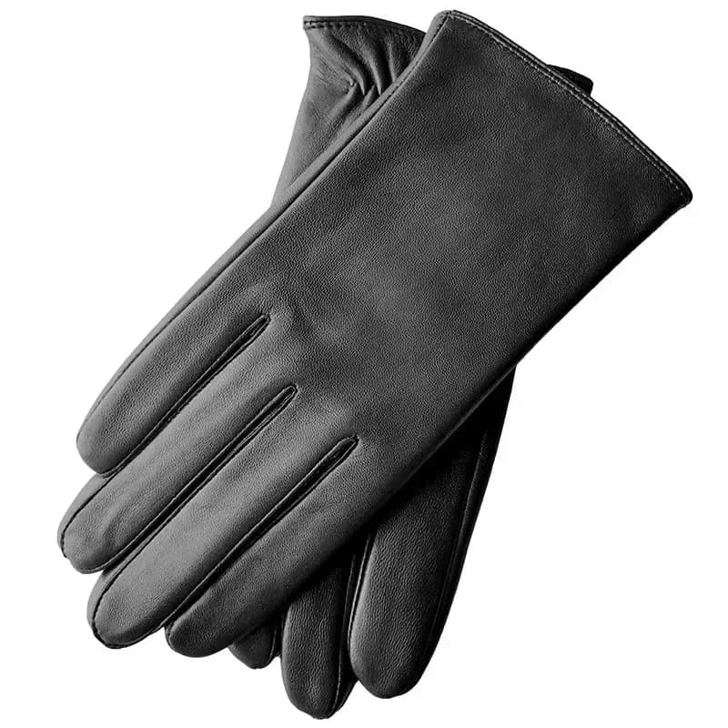 Premium sheepskin gloves, winter heats, touchscreen, non-slip and waterproof for outdoor cycling