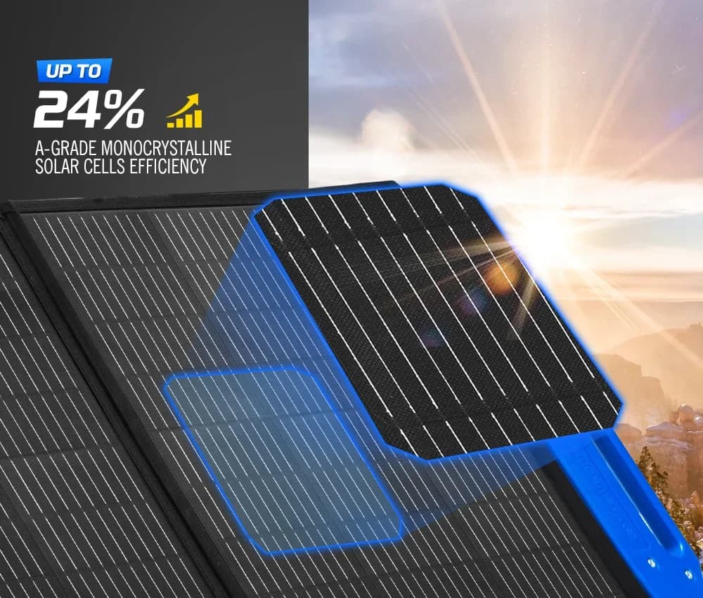 2025 POWER Coperta solare pieghevole portatile super leggera da 300 Watt 300 W 4 pieghe ETFE per caricatore da campeggio