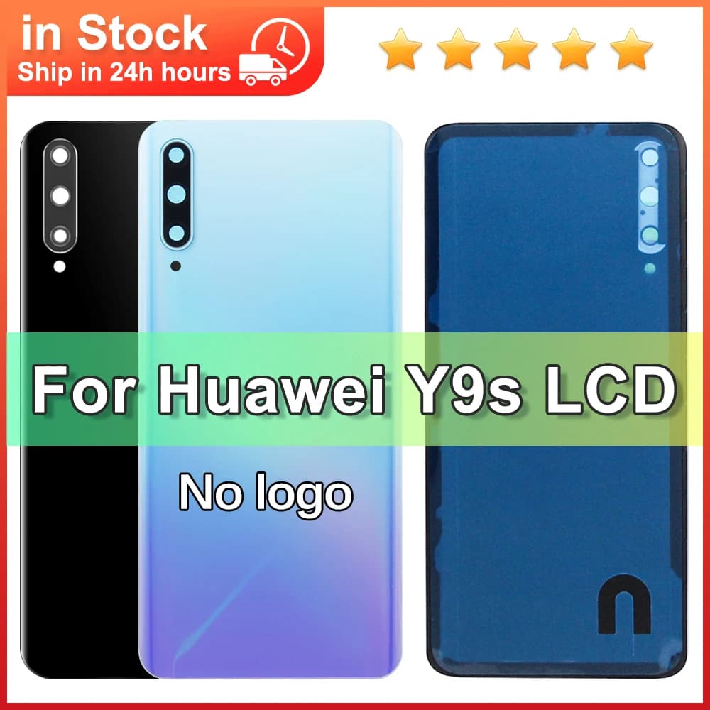 For Huawei Y9S P Smart Pro 2019 STK-L21 LX3 Battery Back Cover Housing Repair Door Rear Case with Camera Lens Replacement Part