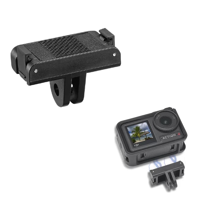 For DJI OSMO Action 4 3 5 Pro Camera Adapter Magnetic Fork Adapter Quick Release Adapter Extension Mounting Base Accessories