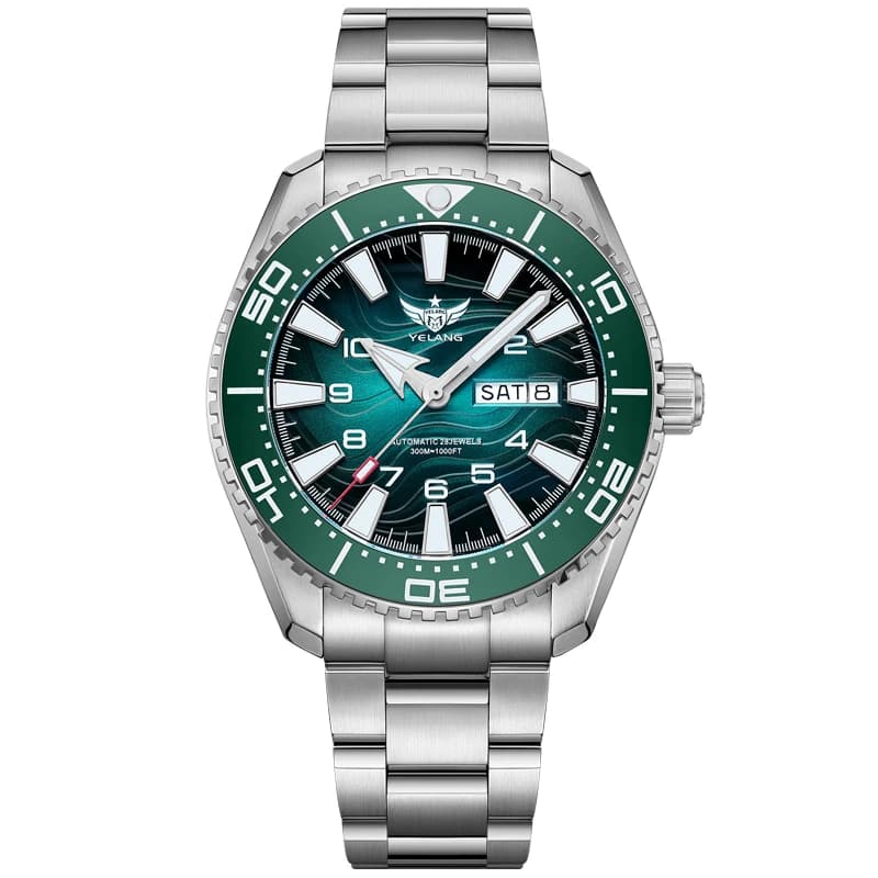 Yelang T1037 Brand 44MM Men Watch Automatic Mechanical Watch 300M Waterproof Diving Wristwatch Sapphire Luminous Watches Reloj