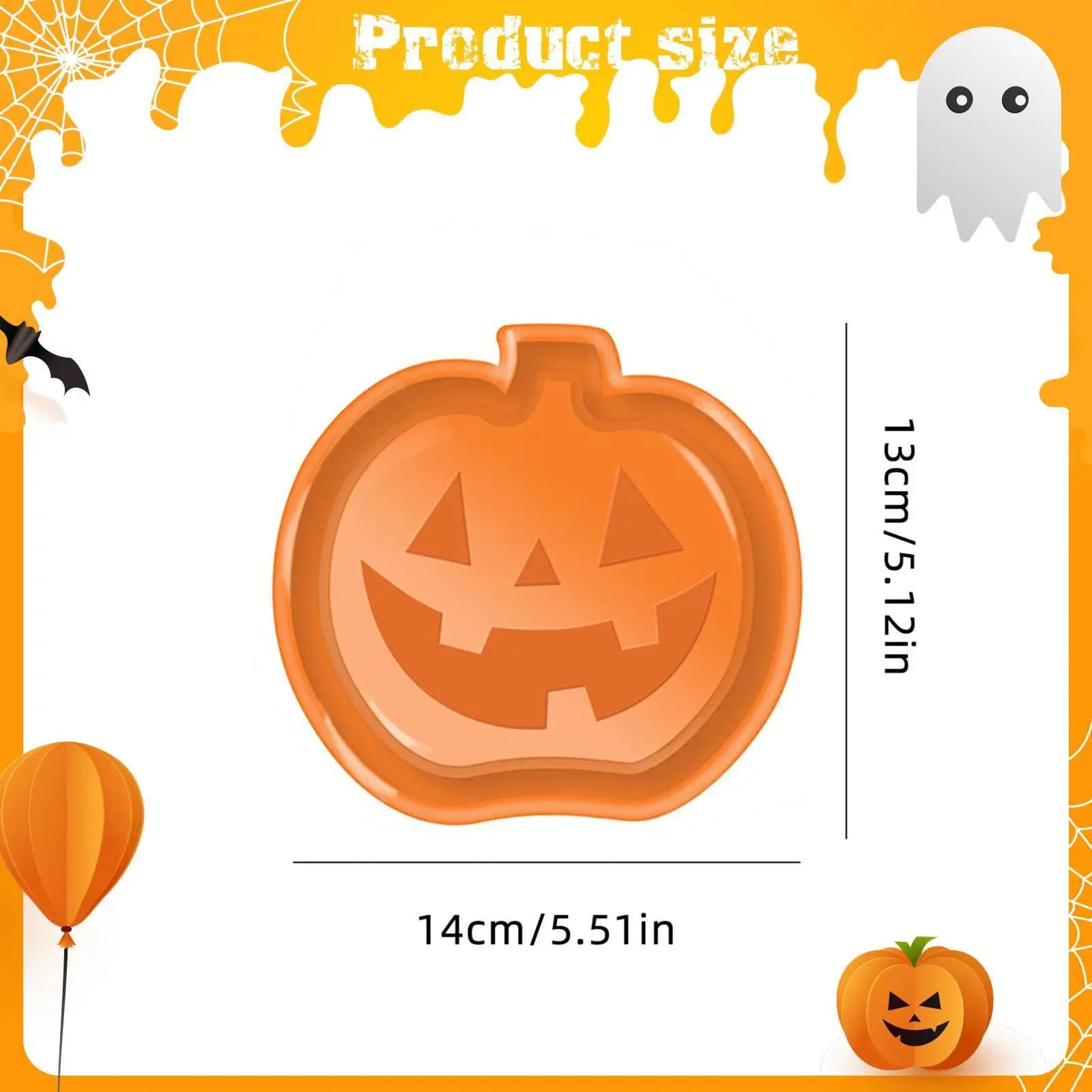 Vassoio da portata di Halloween, pratico piatto multiuso per decorazioni per feste, piatto per snack, caramelle, frutta secca, antipasti, biscotti, sala da pranzo