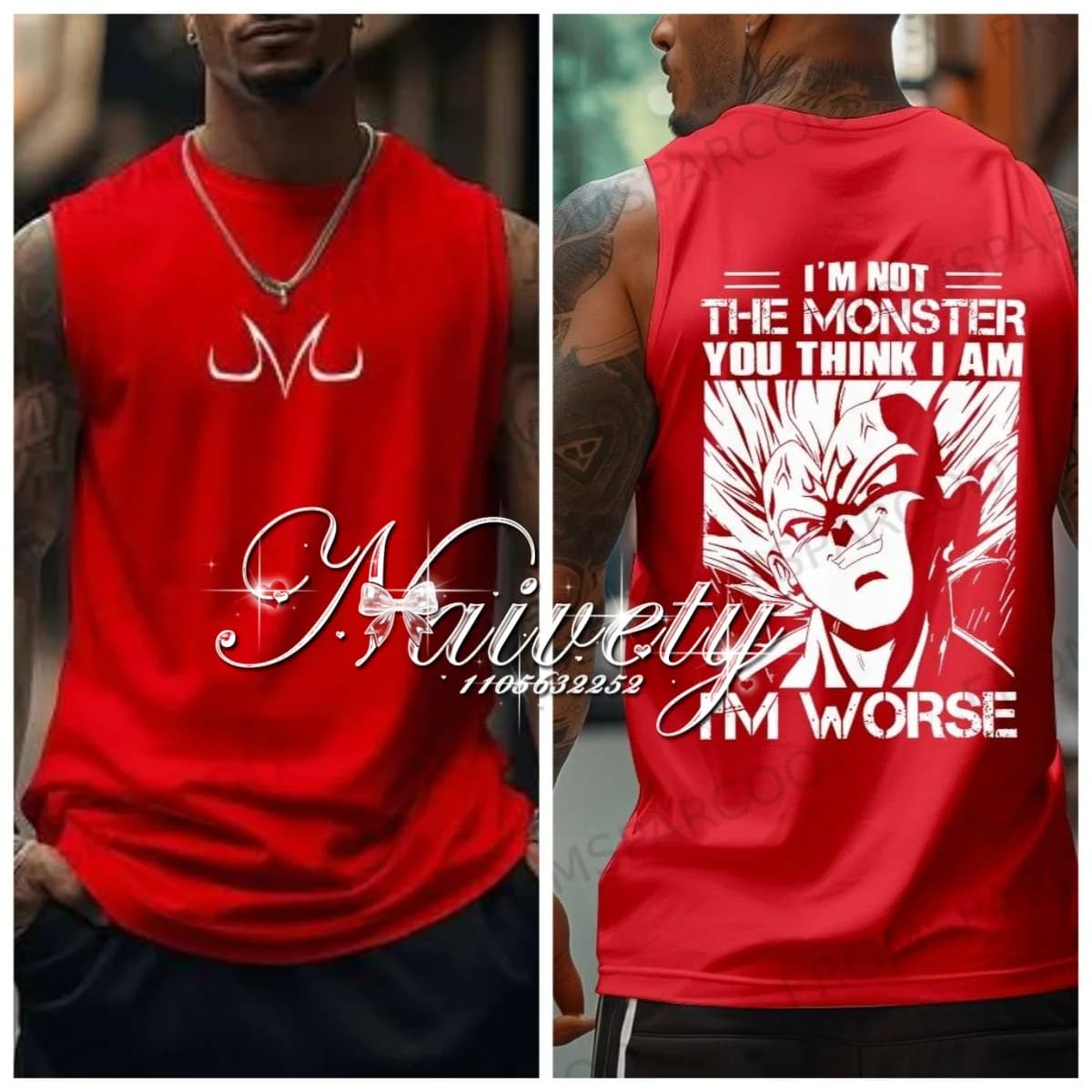 2026 Summer Hot Dragon Ball Majin Vegeta Print Sleeveless Tank Top, Quick Dry Sportswear for Men Kids, Plus Size Streetwear