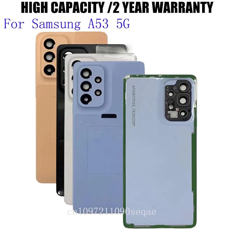 For Samsung Galaxy A53 Back Cover Housing Rear Phone Case Door Replacement For Samsung A53 5G Battery Cover With Camera Lens