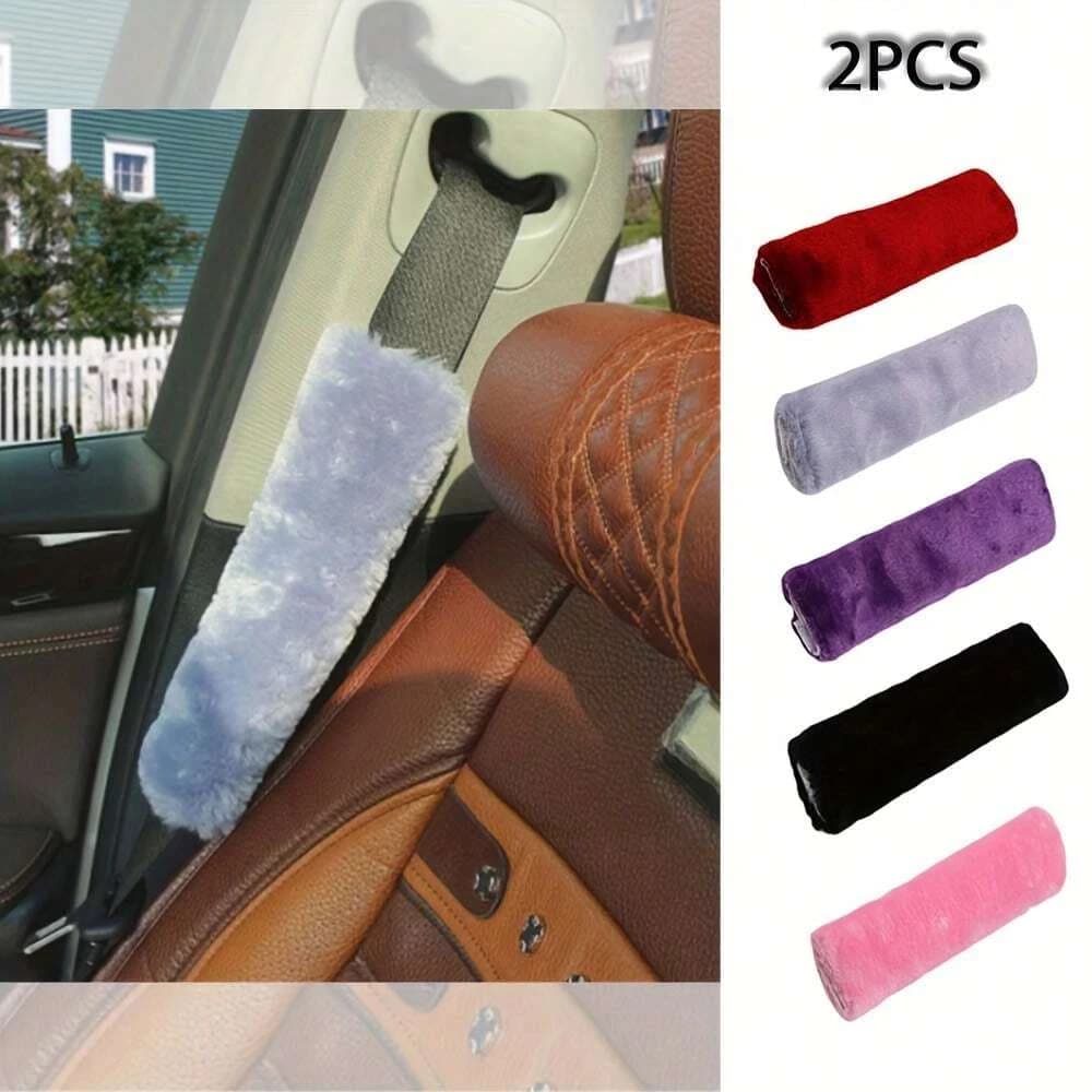 2 Pezzi Copri Cintura di Sicurezza, Cuscino per Cintura, Copri Spallaccio Morbido, Imbottitura Comfort per Cintura, Compatibile con Sedile Anteriore