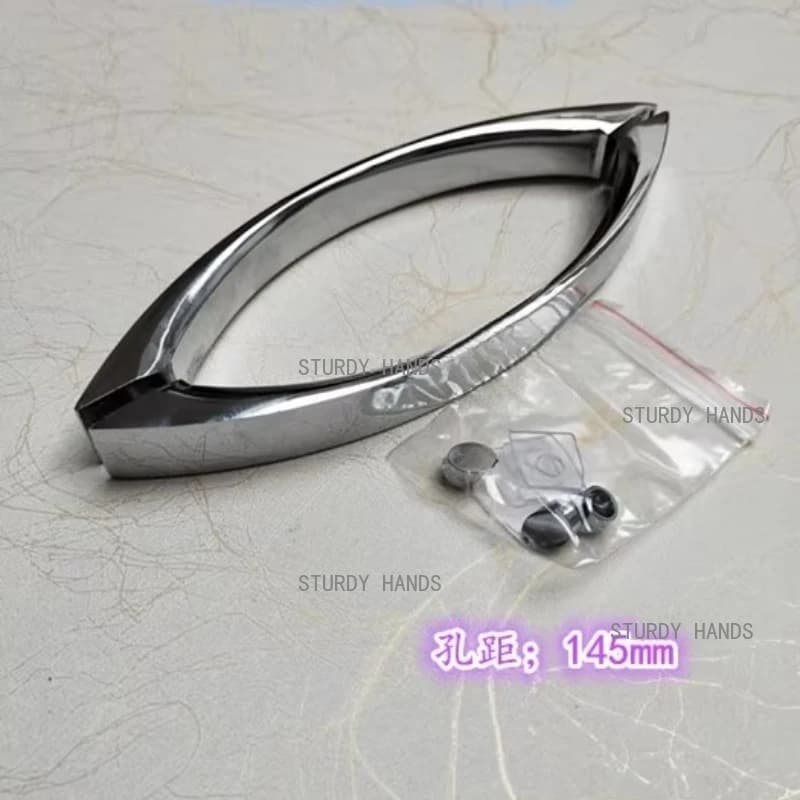 Maniglia per doccia in acciaio inossidabile 304 da 145 mm, porta in vetro, maniglia per porta del bagno
