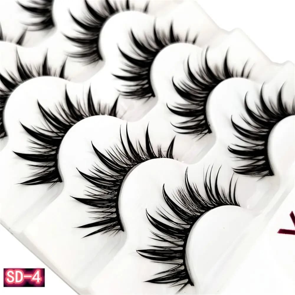 Ciglia Finte Artigianali Morbide e Cruelty-Free, Extension Ciglia Thai 3D in Finto Visone, Effetto Naturale e Voluminoso