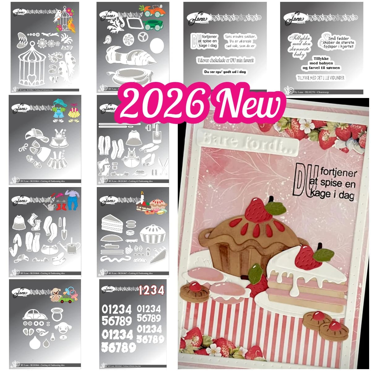 New Happy Birthday Cake Large Birdhouse Clear Stamps and Metal Cutting Dies Sets for DIY Craft Making Greeting Card Scrapbooking