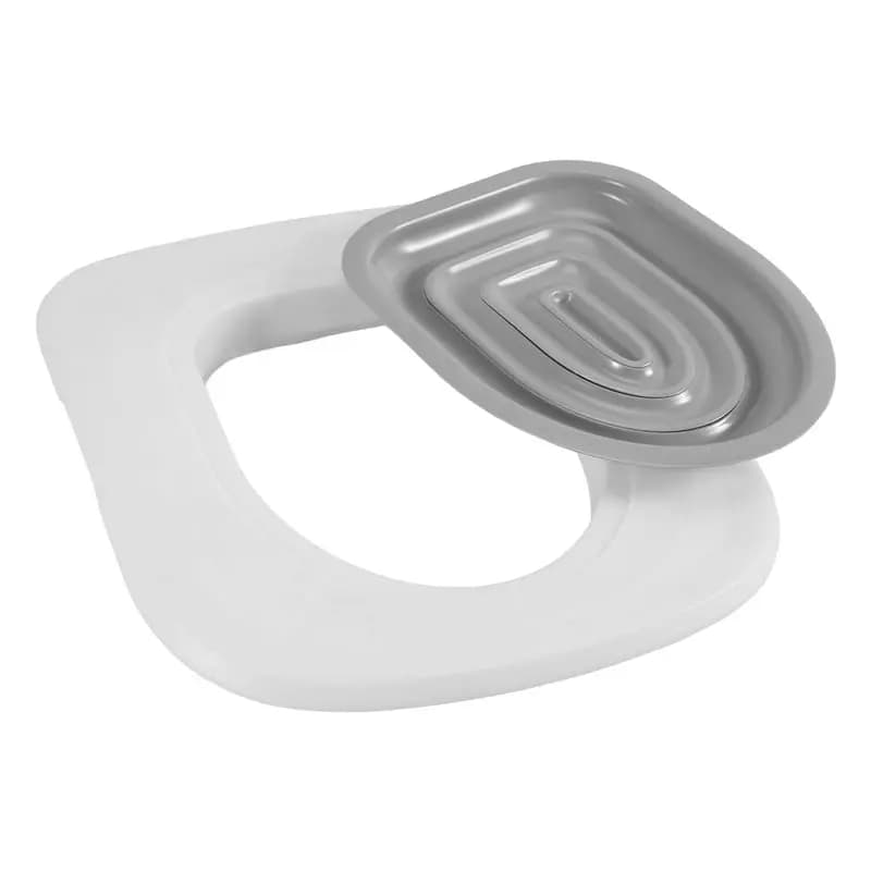ABKS-Plastic Cats Toilet Training Kit Reusable Puppy Cats Litter Mat Cats Toilet Trainer Toilet Pets Cleaning Cats Training,C Du