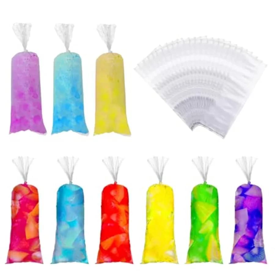 Lolly Bags Disposable Ice Cream Mold Bags for Making Ice Creams, Yogurt, and Candy