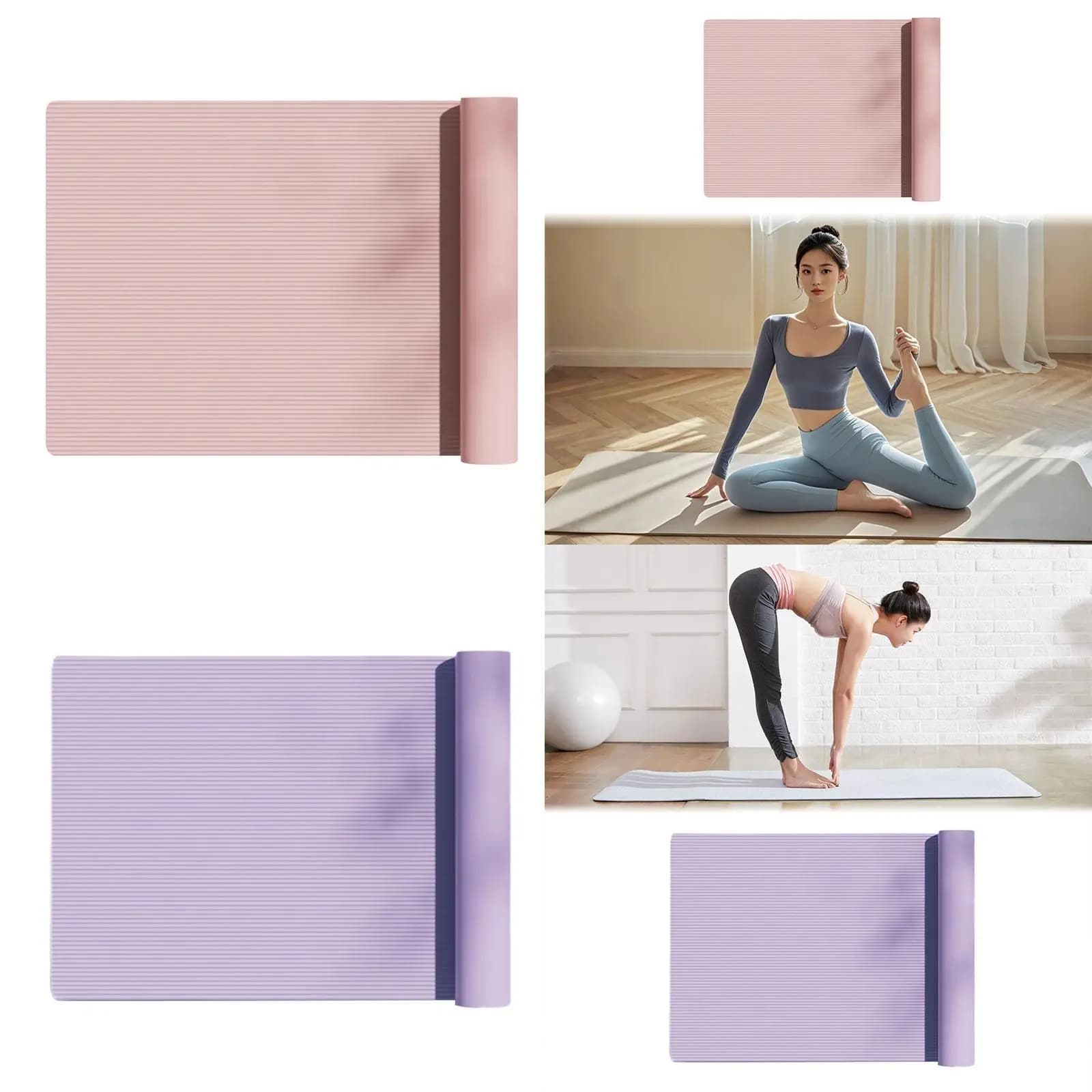 Yoga Mat for Home and Gym, Anti-slip, Jumping Mat with Corda, Anti-shock, for Hot Yoga, Sport Exercises and Meditation