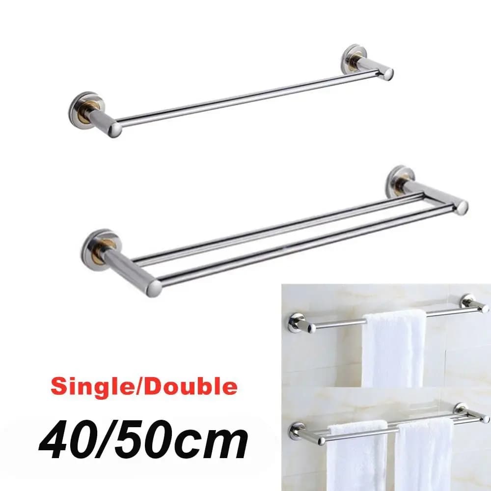 Portasciugamani da parete per Bar da 40/50cm con barre singole/doppie