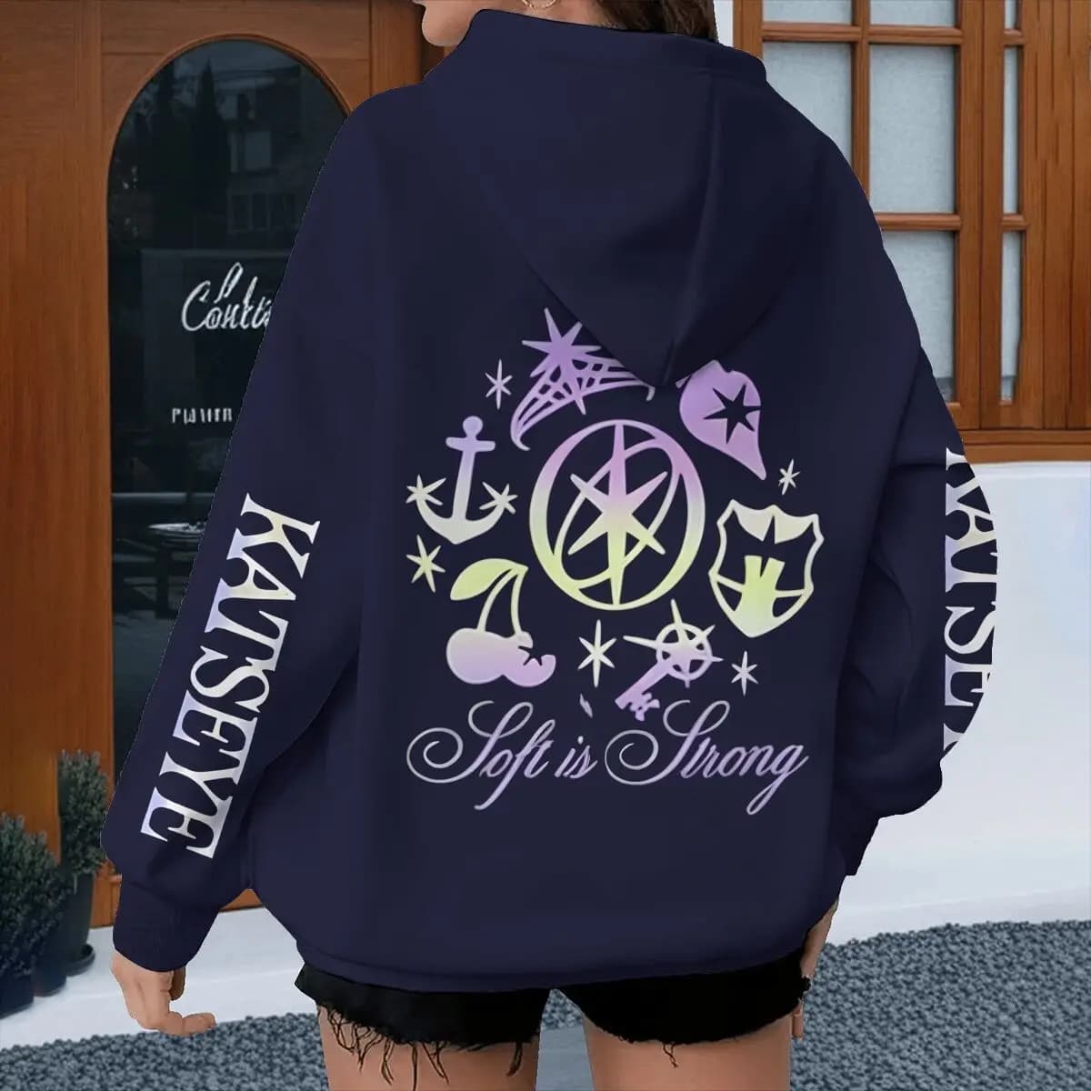 Felpe con Cappuccio Vintage Katseye Grunge con Grafiche per Donna e Uomo, Stile Hip Hop, Musica Pop, Manica Lunga, Streetwear, Regalo per Fan