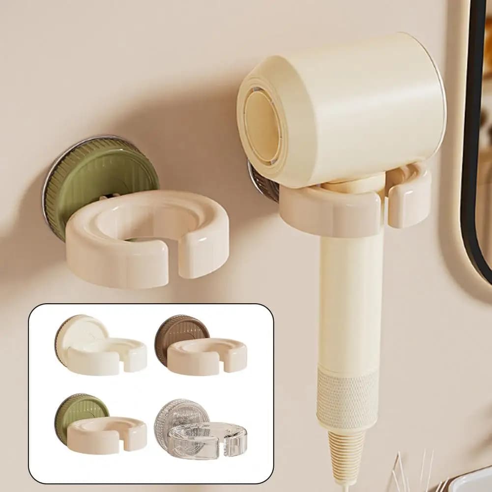 Supporto per Asciugacapelli, Porta Asciugacapelli da Appendere alla Porta del Bagno, Supporto da Parete per Asciugacapelli, Organizzatore per Bagno 95