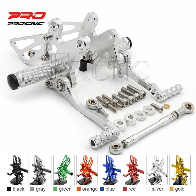 Pedana moto per KAWASAKI NINJA 250 2008-2012 pedana posteriore regolabile pedana in alluminio
