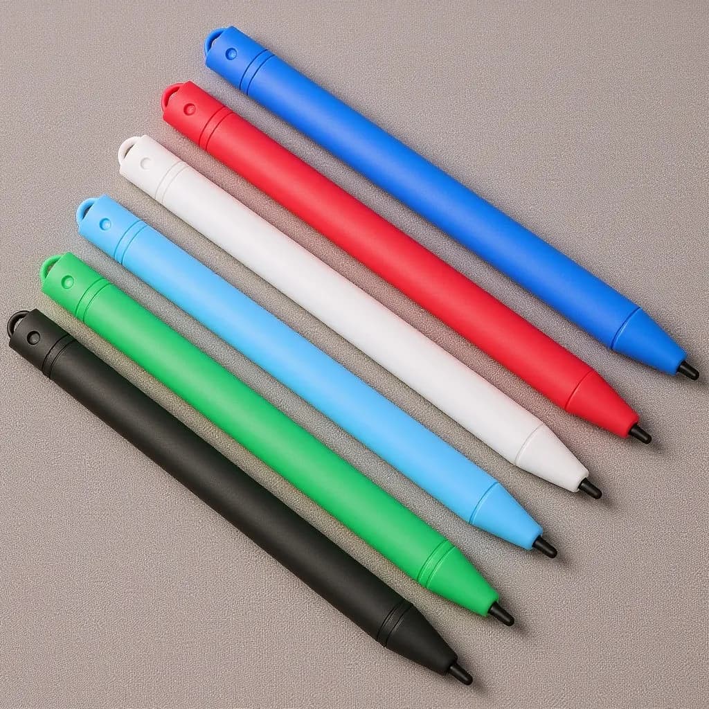 6 pezzi di penne in plastica per pittura e disegno, penne per tavoletta grafica a scrittura fluida, strumento per disegno in plastica resistente