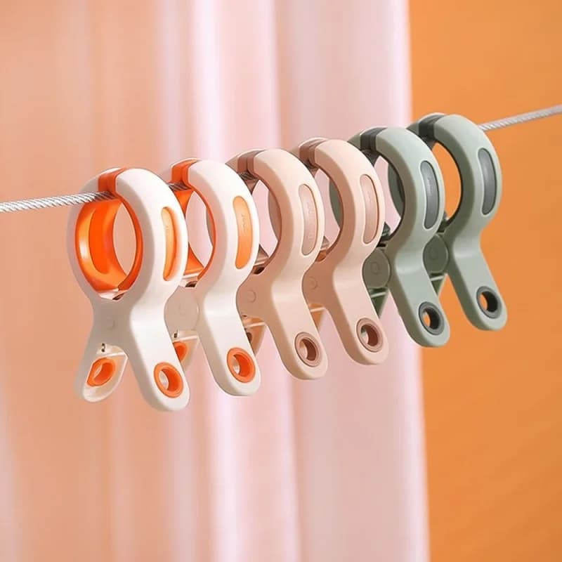 Outdoor Clothesline Clip, Strong Windproof And Sun Drying Blanket Clip, Plastic Clip, Household Bed Sheet Holder, Clothes Clip