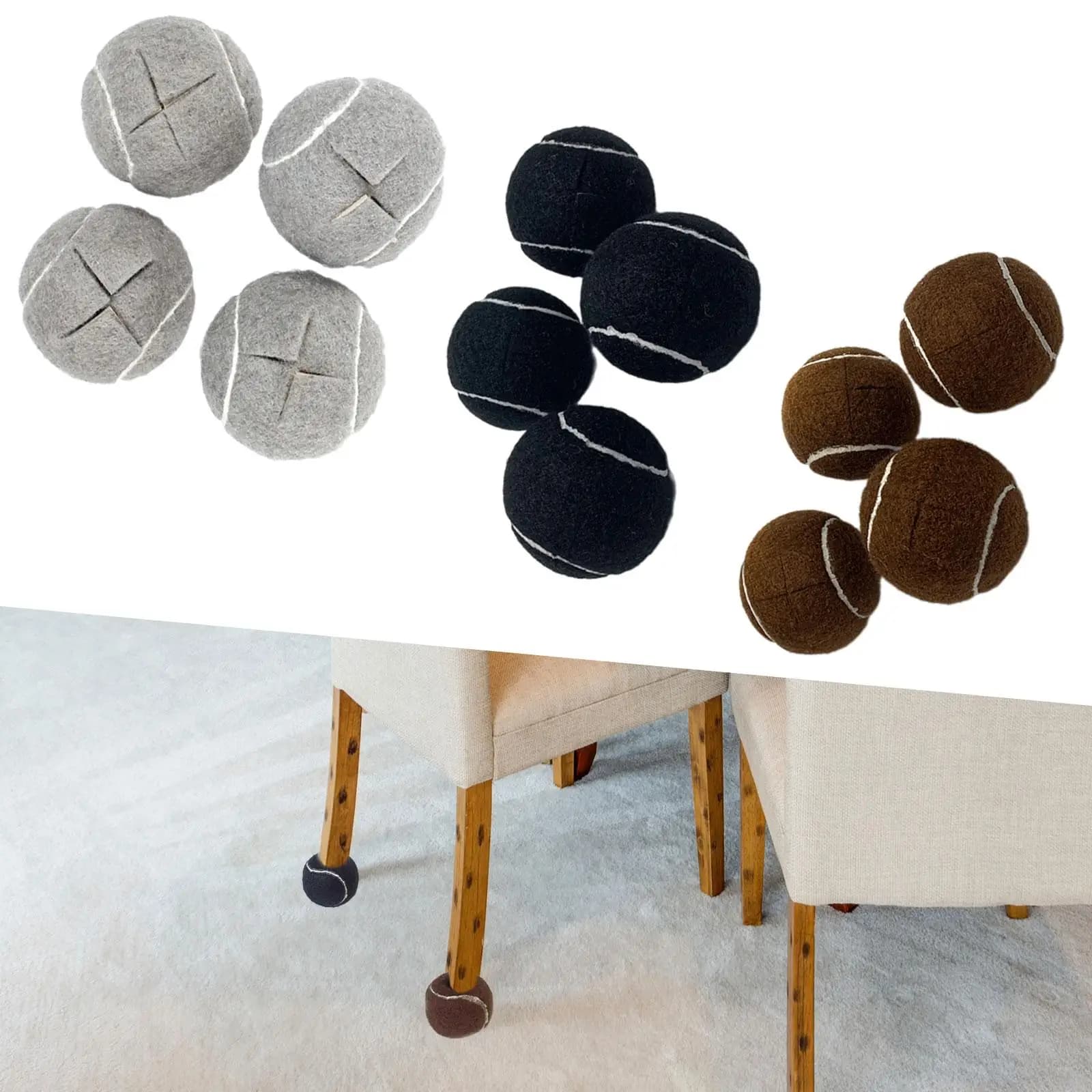 Rubber Chair Leg Covers Noiseless Furniture Foot Pad for Dining Room Sofa Leg and Table Legs
