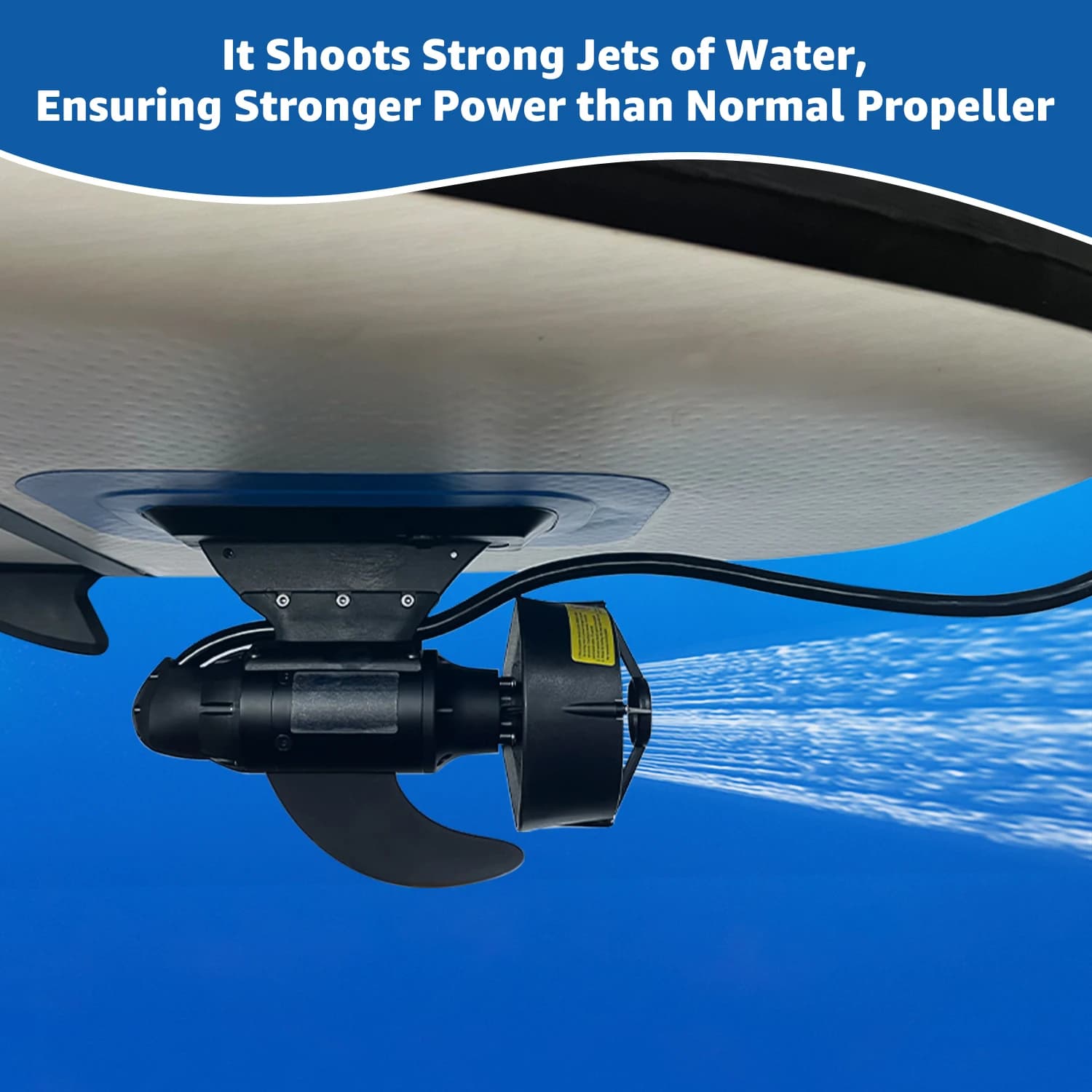 Motore, propulsore subacqueo per paddle board e kayak, pinna elettrica per barca da pesca, spinta 28 libbre 600 W, 9 KM/H