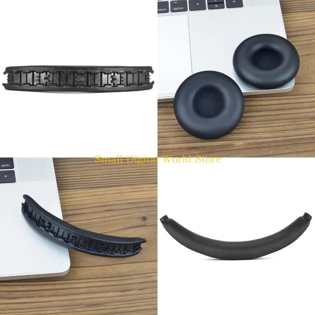 77UB Cuffie Cuscinetti auricolari in pelle Maniche Copricapo per cuffie moderne Cuffie con cancellazione del rumore Paraorecchie
