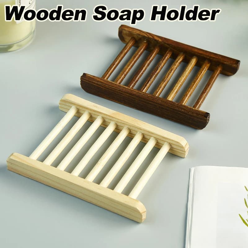 Portasapone in legno Vassoio Portasapone da bagno Portasapone da doccia portatile Vassoio portaoggetti Portasapone da appoggio per bagno