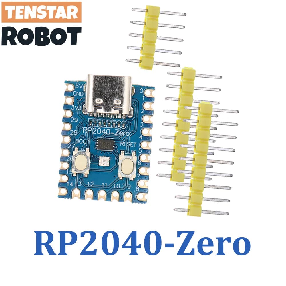 TENSTAR RP2040-Zero RP2040 per Raspberry Pi, Scheda di Sviluppo Microcontrollore PICO, Modulo Dual-Core con 2MB di Flash RP2350