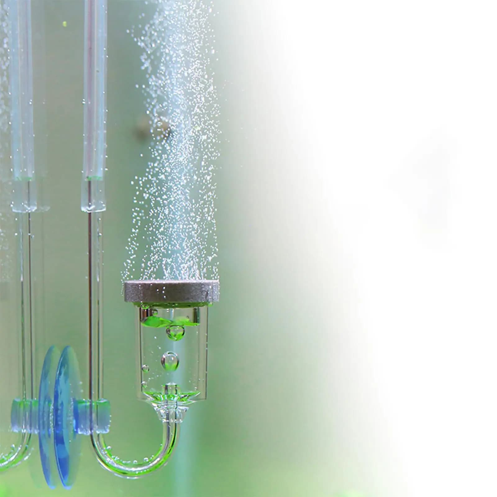 Tank Aquarium CO2 Diffuser Aeration Air Refiner Suction Cup Bubble