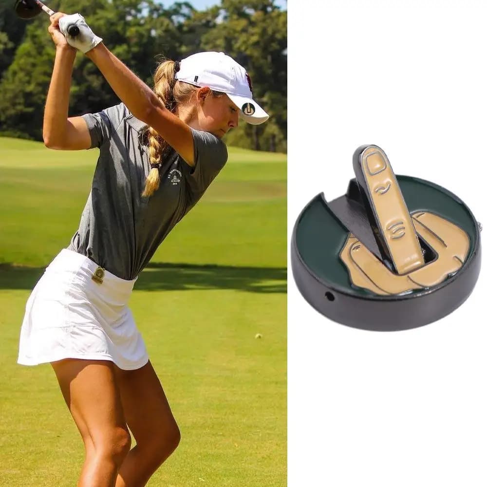 Posizione della pallina da Golf rimovibile magnetica MarkFunny dito medio pallina da Golf pennarello cappello ClipGift per golfisti
