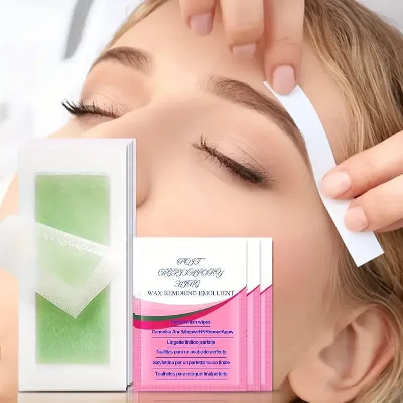 Strisce di cera per depilazione da 6/20 pezzi, carta per cera fredda per viso, braccia, gambe e corpo, delicato sulla pelle, duraturo, unisex, certificato