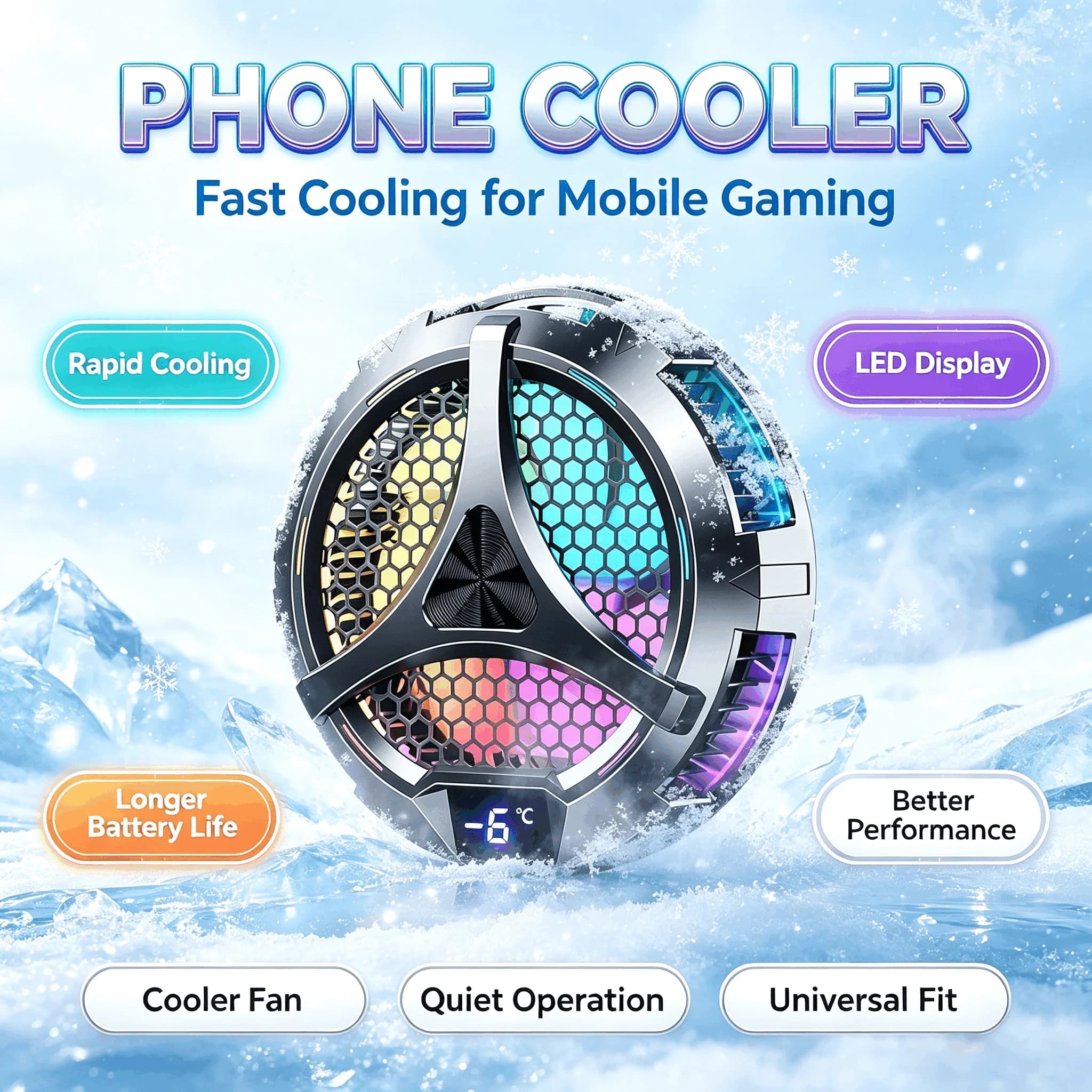 Phone Magnetic Cooler Fan for Dedicated Tablet With Aluminum Laptop Tablet Stand Radiator Peltier Cooler For iPad For iPhone