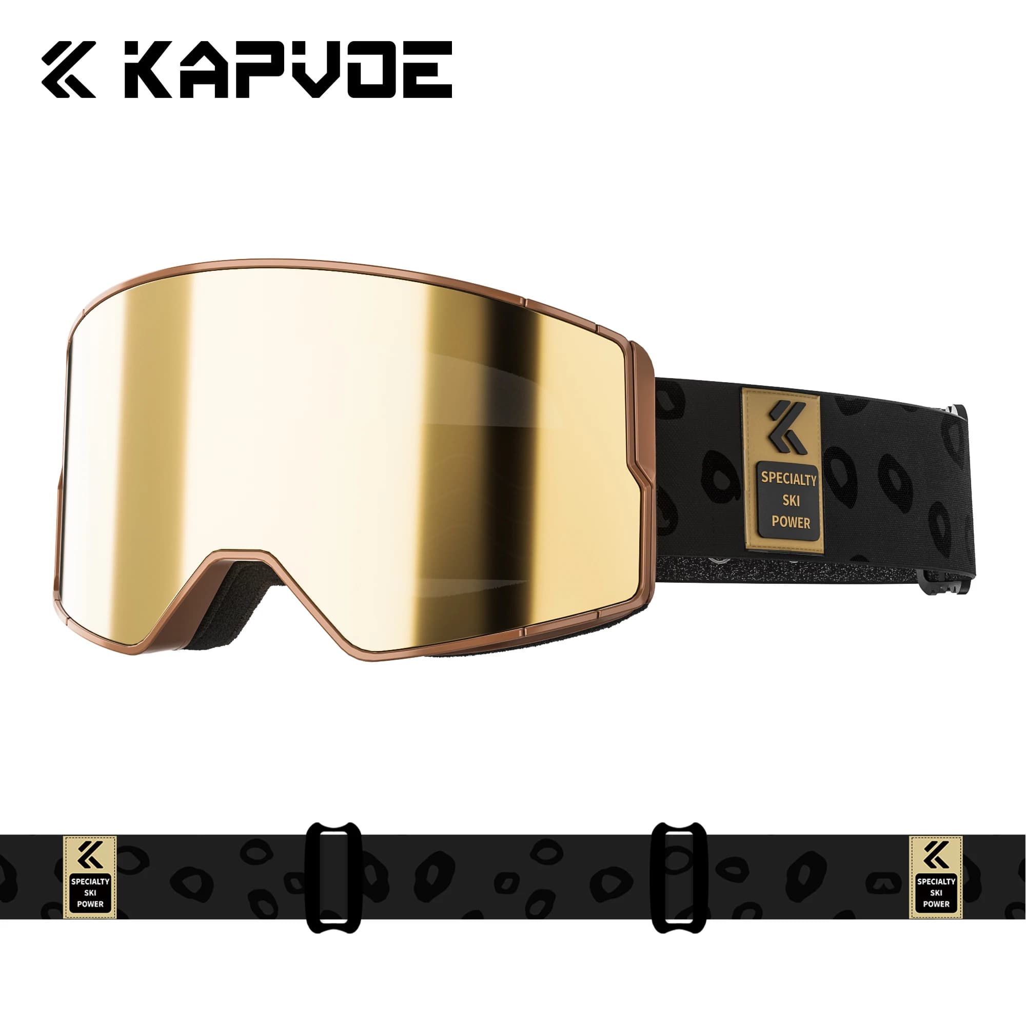 Kapvoe Occhiali da neve fotocromatici invernali da uomo Occhiali da sci Snowboard Maschera antiappannamento Donna Occhiali di protezione UV400 Motoslitta