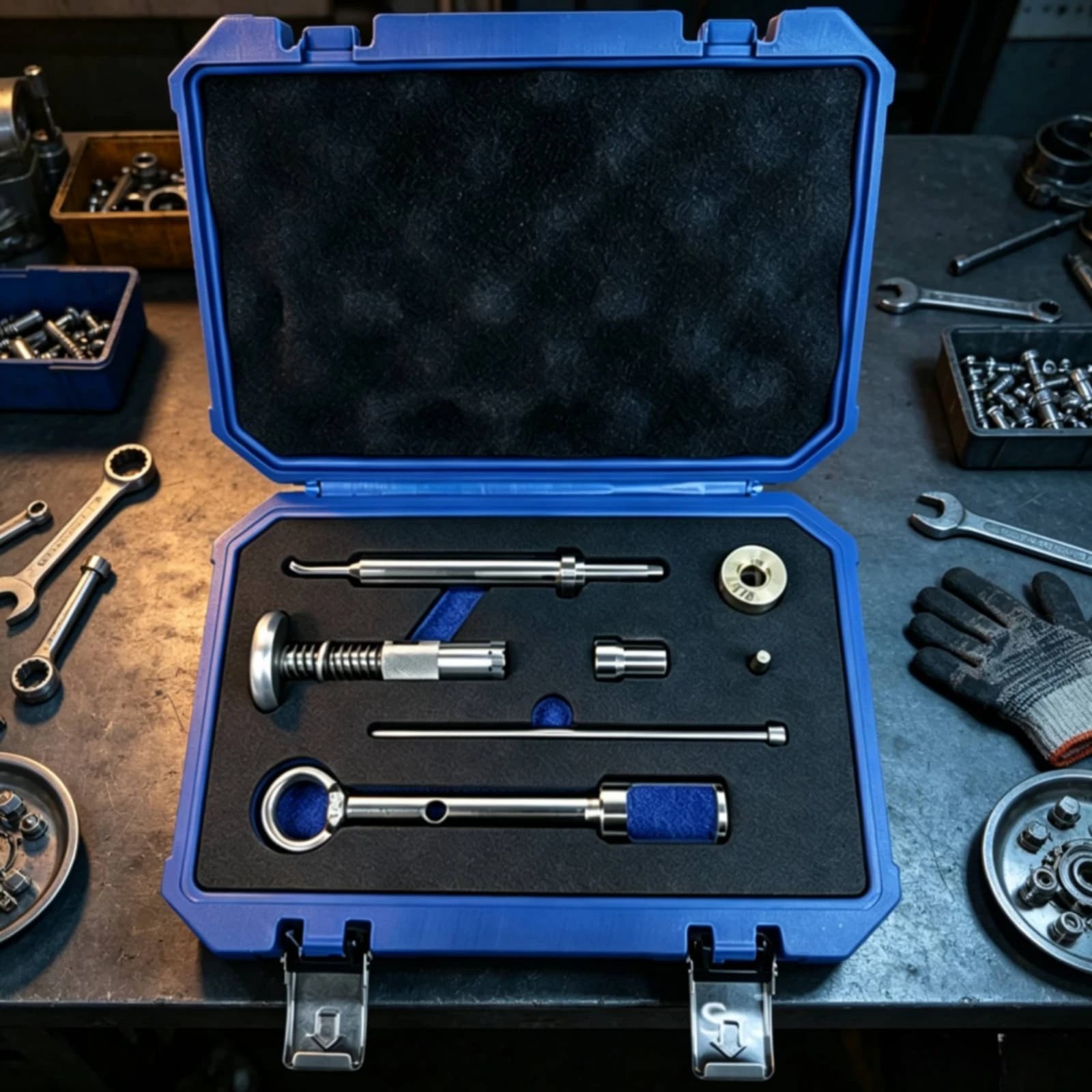 Fuel Injector Seal Tool Kit Professional Injector Seal Puller Set Portable Strong for Mechanics, Engine Maintenance