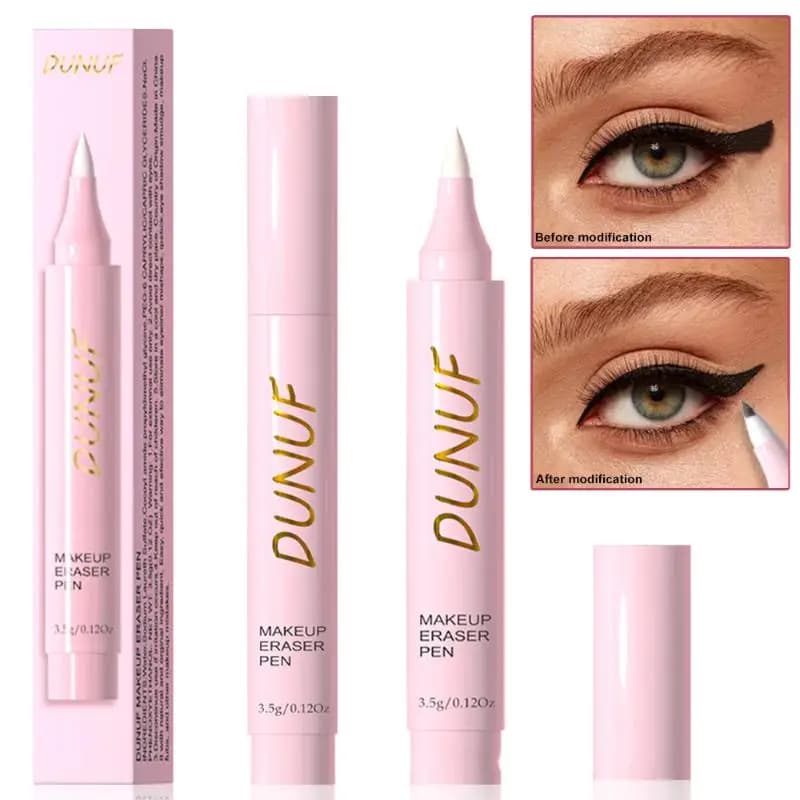 Easy to clean, portable ostrich pencil, to correct eyeliner, face, lips, eyes, remove make-up, clear shadows, facial cleaning tool.
