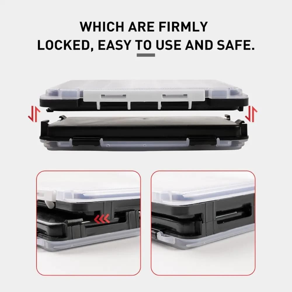 Fishing Articles Double side fishing gear box Design assembled Spinner Lure Fishing hook box Fishing hook box Fishing hook box