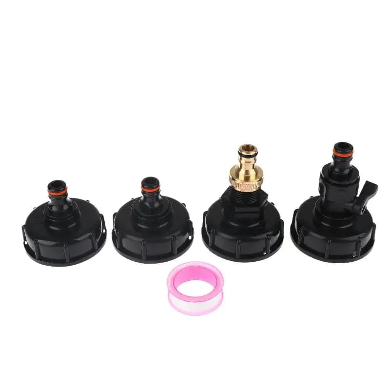 【YY28】Adattatore per valvola serbatoio IBC da 1/2" 3/4", connettore per tubo acqua da giardino, filettatura grossa da 60 mm, ricambi per valvole {Y}