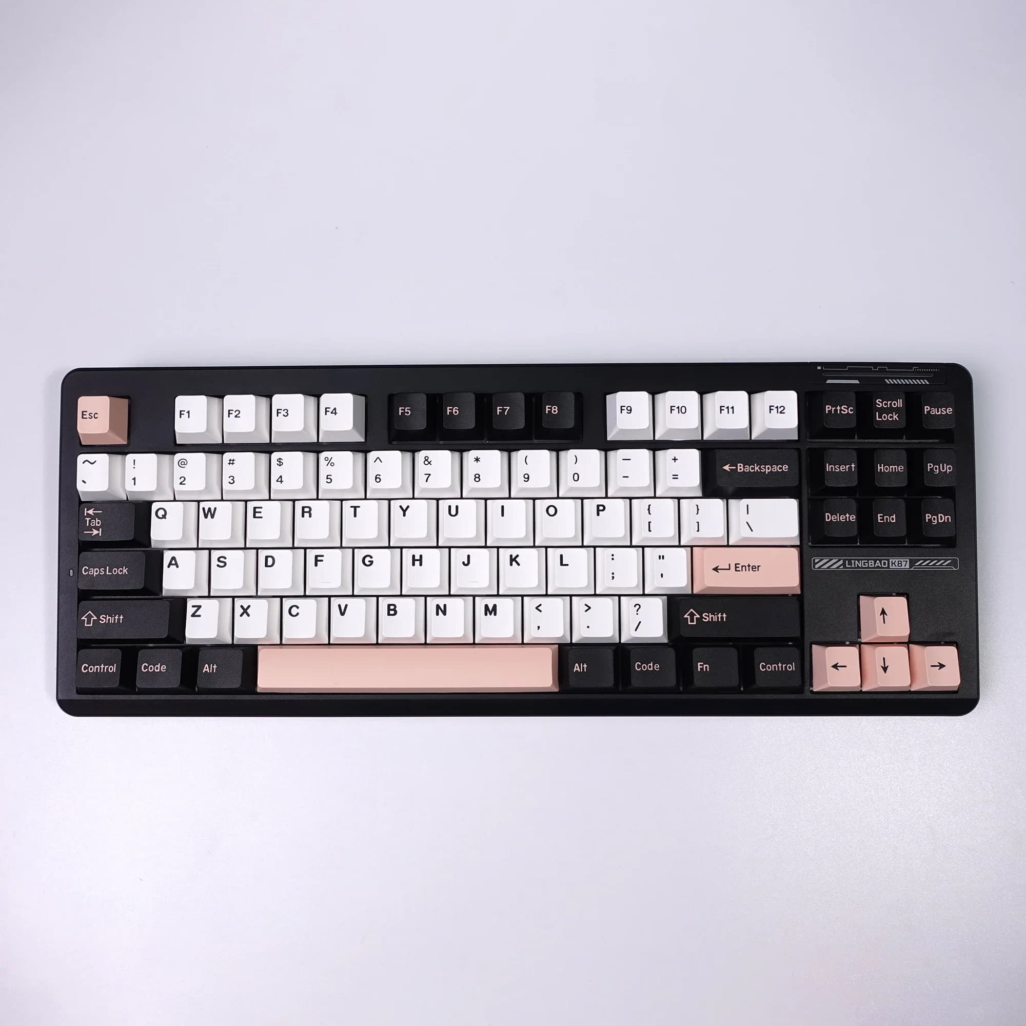 KBDiy GMK Olivia Keycaps for Mechanical Keyboard Double Shot Cherry Profile PBT Keycap for MX Switch ISO 176 Keys Caps 7U Space