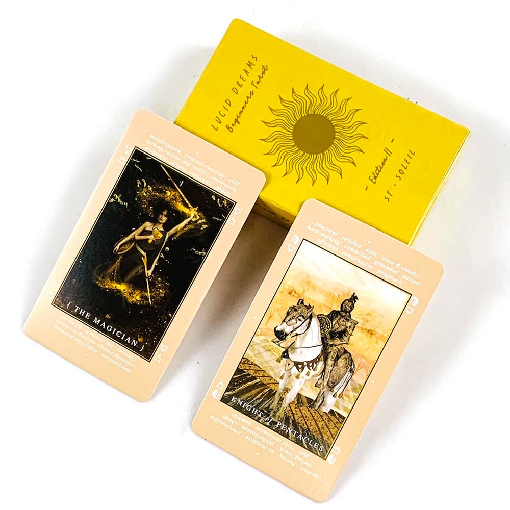 Lucid Dreams Beginner Tarot Cards 78 Tarot Decks Divination Party Cards Game, Perfect For Spiritual Guidance and Intuition