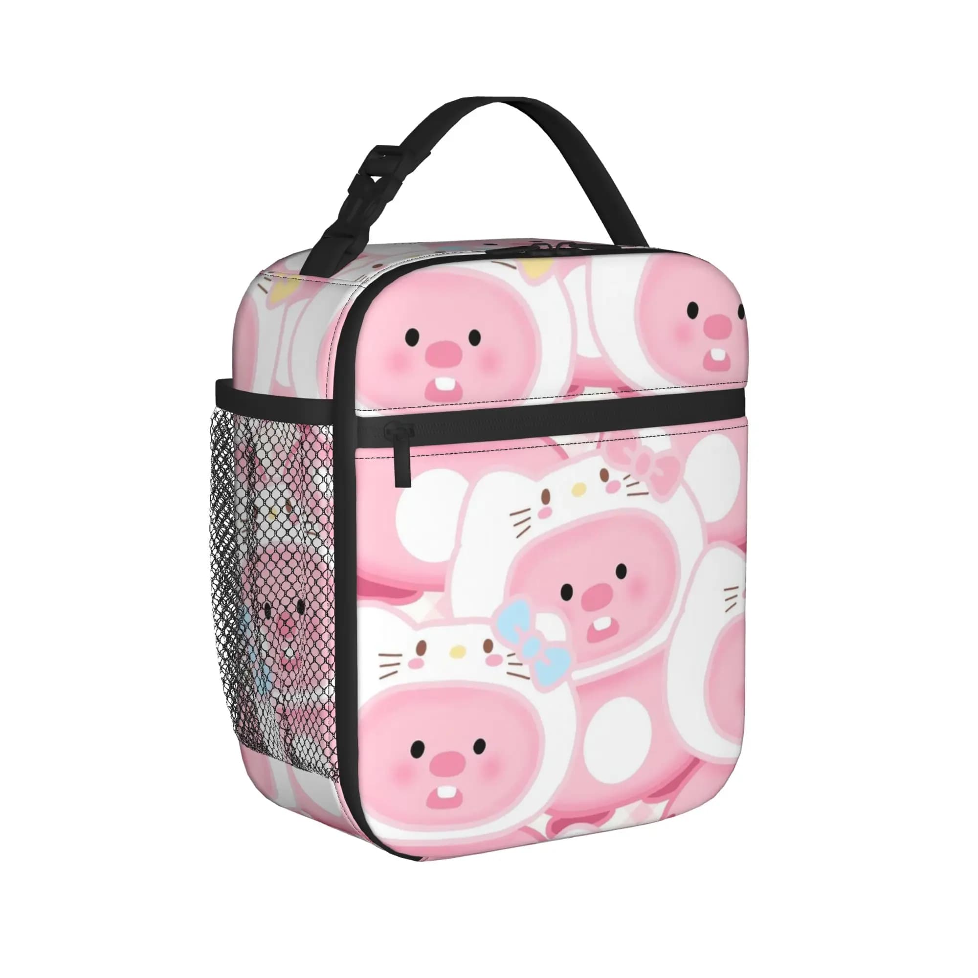 Loopys Insulated Lunch Bag Thermal Bag Reusable,Lunch Container Cartoon Leakproof Tote Lunch Box Food Bag Beach Picnic