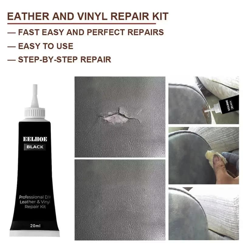 20ml Pasta per riparazione pelle per auto Riempitore per seggiolino auto Pelle Pasta per rinnovamento complementare Divano Cappotti Graffi Crepe Restauro