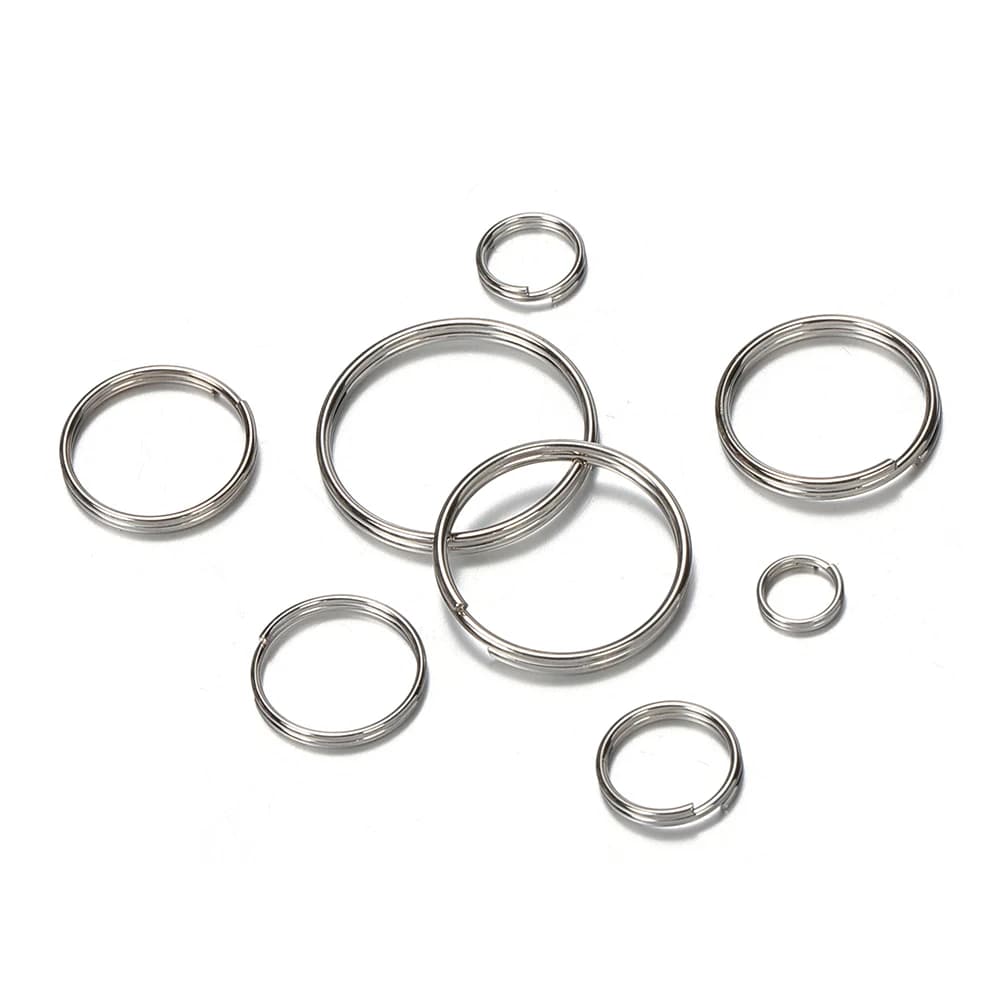 50-piece key ring connector for DIY keychain creation results