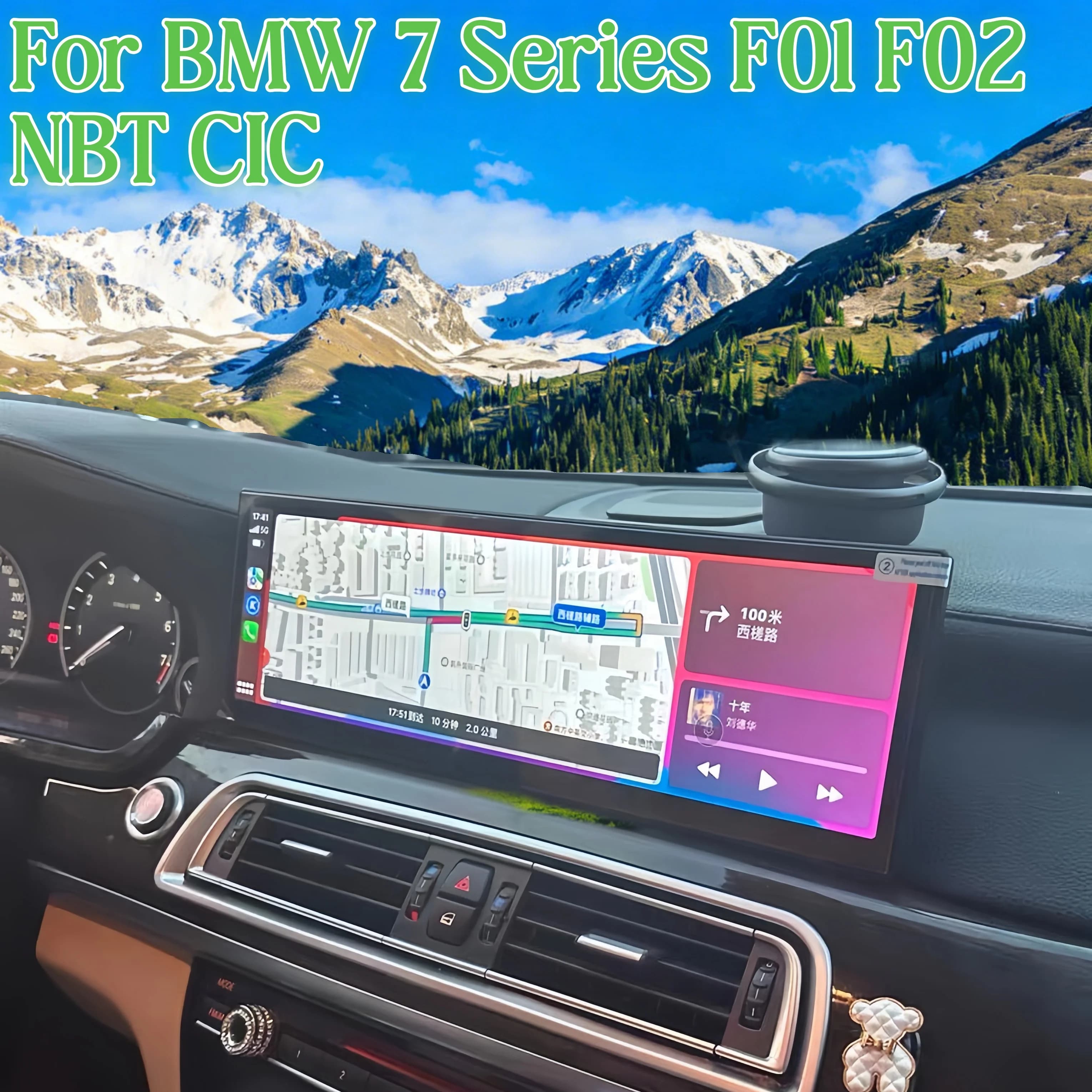 Autoradio Multimediale con Schermo da 15 Pollici 2560*720 per BMW Serie 7 F01 F02 NBT CIC, Nuovo Sistema Android Smart con BT