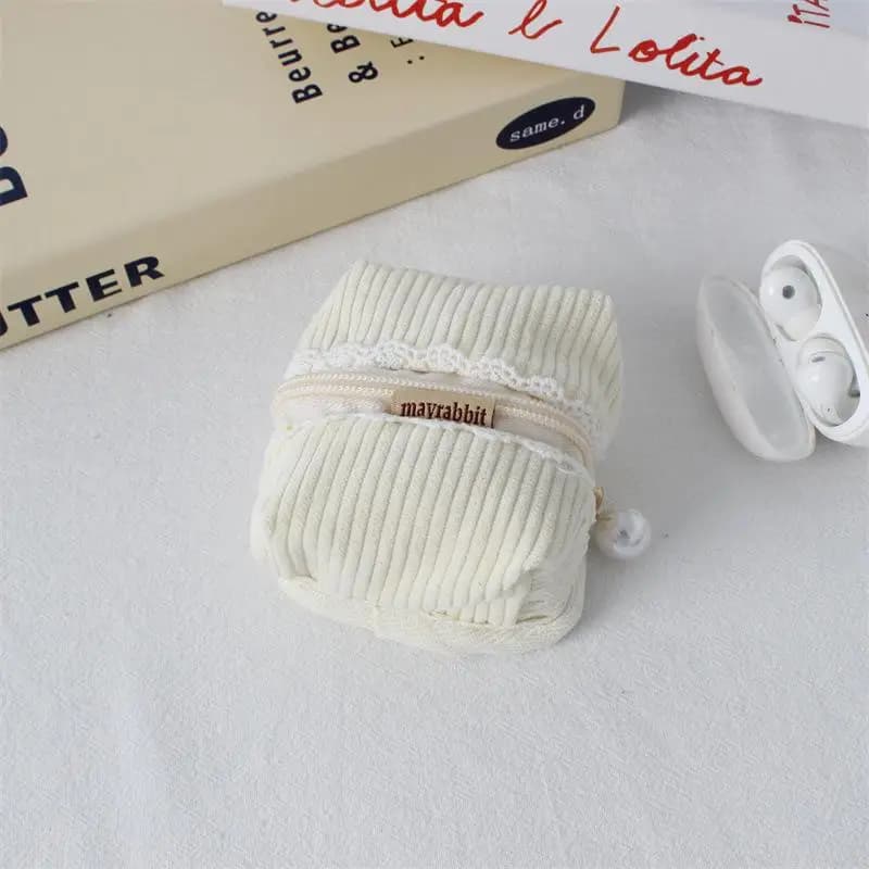 Cute Mini Earphone Protective Case for AirPods Soft Dustproof Portable Pouch Multifunctional Wireless Earbuds Cover Coin Purse