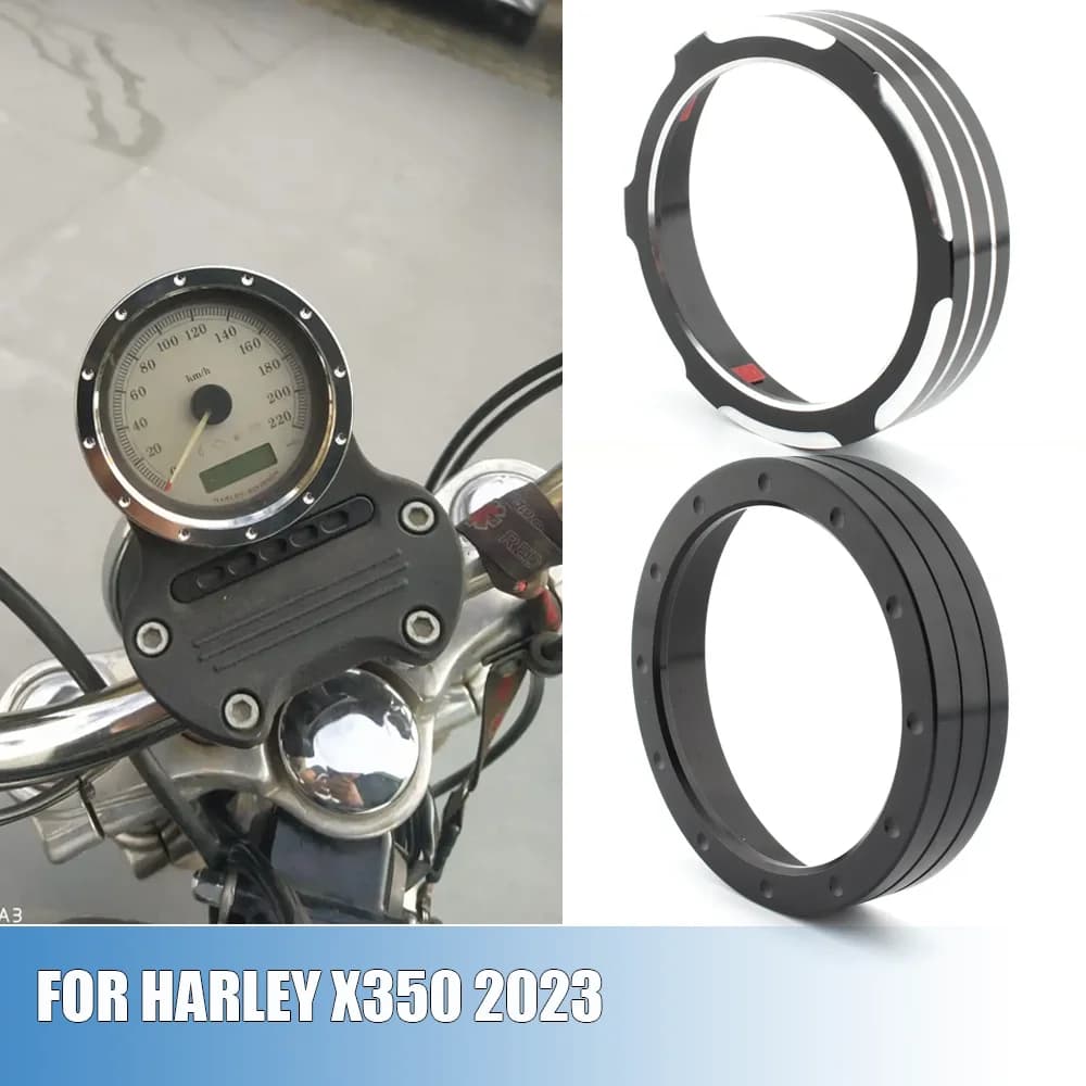 For Harley X350 2023 2024 Motorcycle Speedometer Instrument Gauge Meter Cover Guard Shell Ring