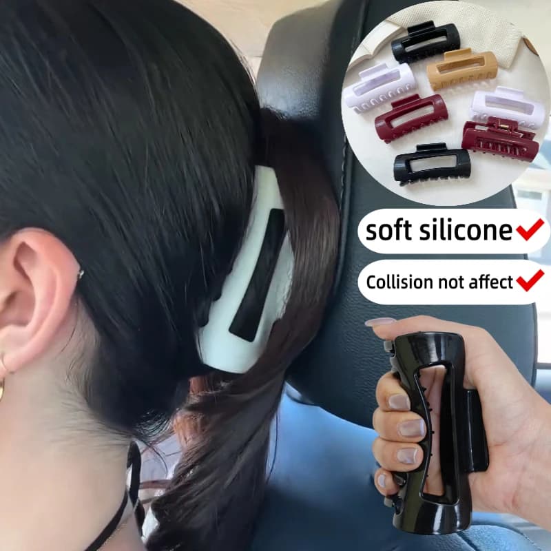 Artiglio per capelli morbido Clip a nuvola Elastico Moda Squalo Clip accogliente Clip per artigli flessibili non sostituibili Accessori per capelli da spiaggia estiva Regali