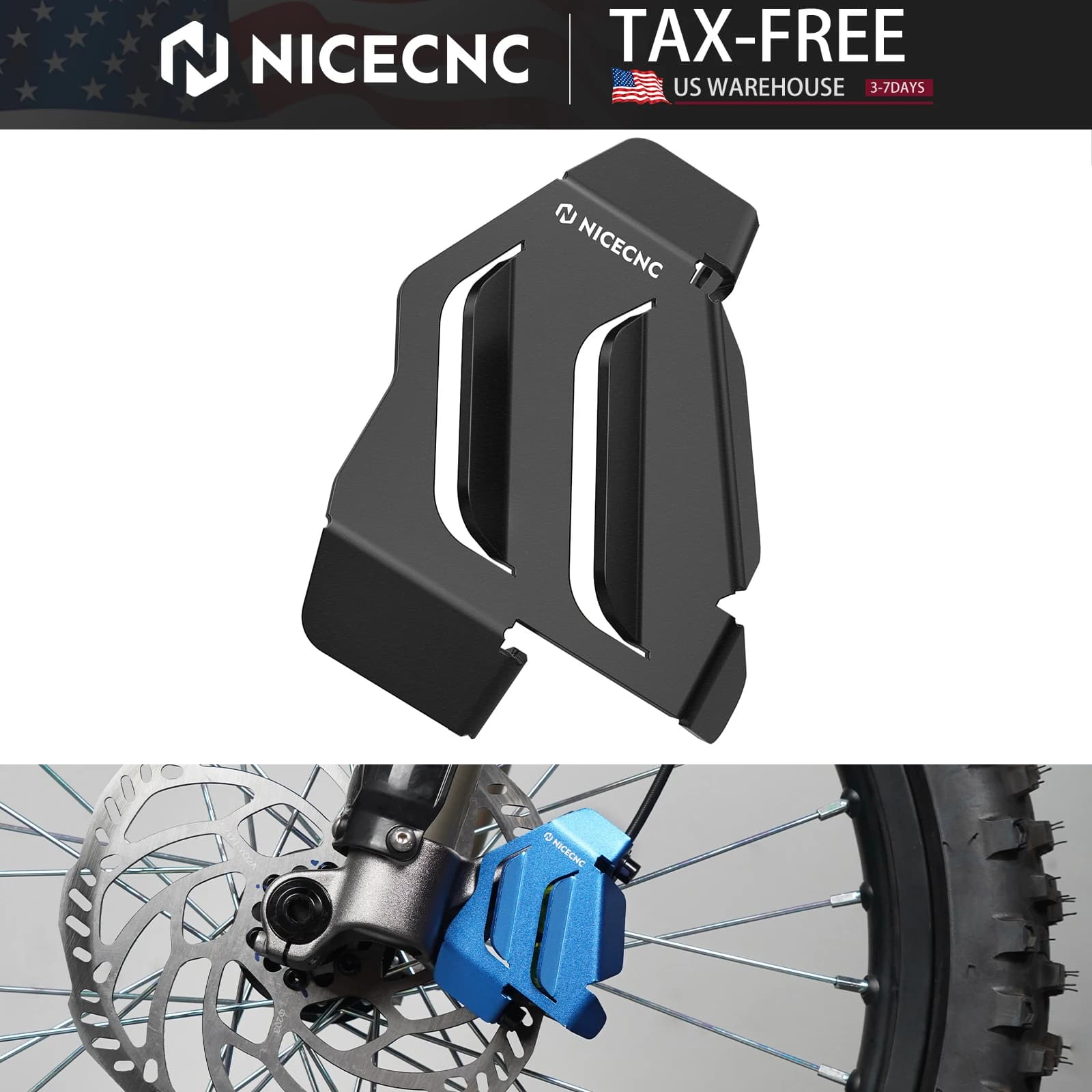 NICECNC Per Surron Light Bee XS L1E Elettrico Dirt Bike Pinza Freno Anteriore Guard Protector In Alluminio Per Segway X160 X260 2024