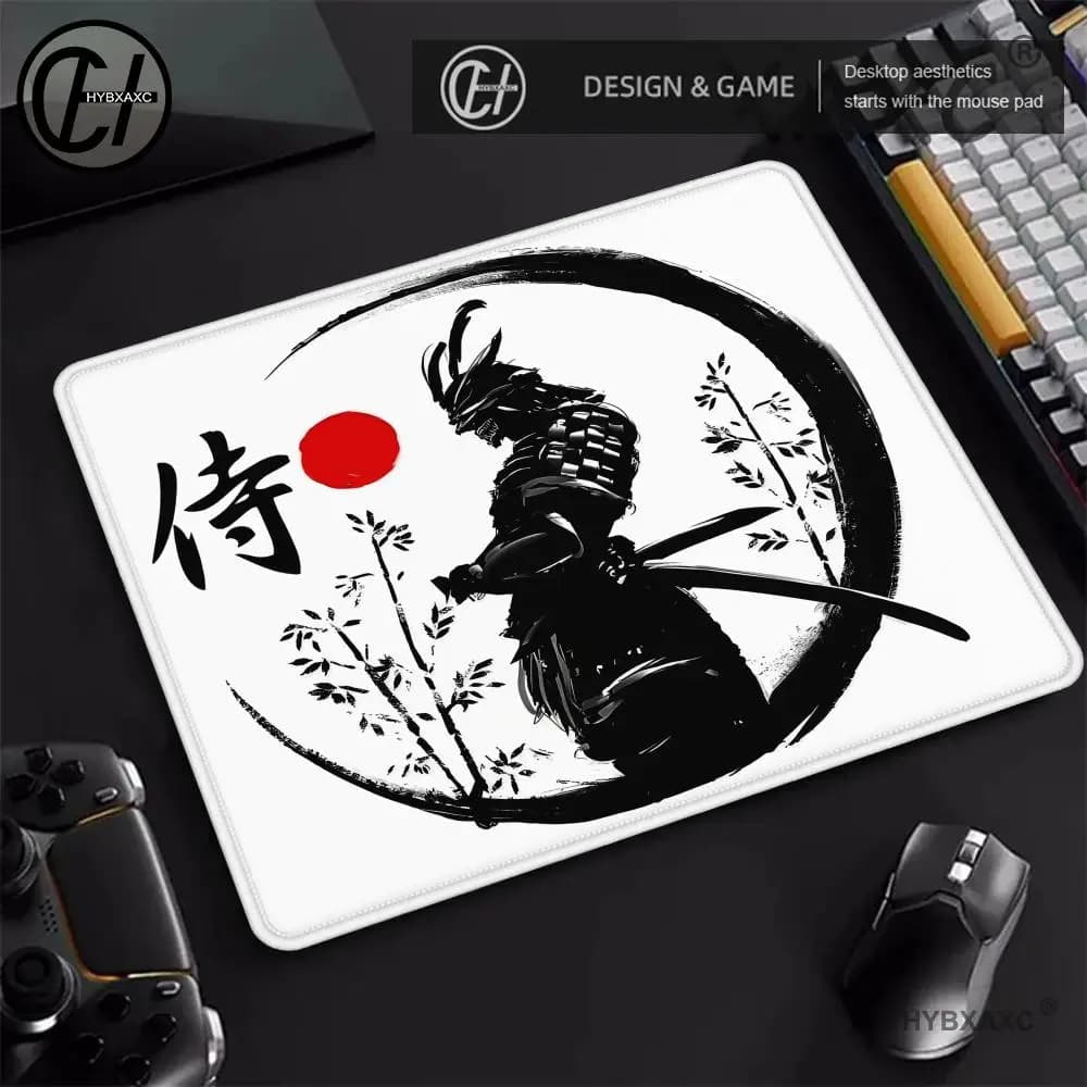 Samurai Warrior Mouse Pad Gamer Girl Accessori per computer Tastiera Tappetino da tavolo Mousepad Company Gaming Laptop Accessorio da scrivania Pc