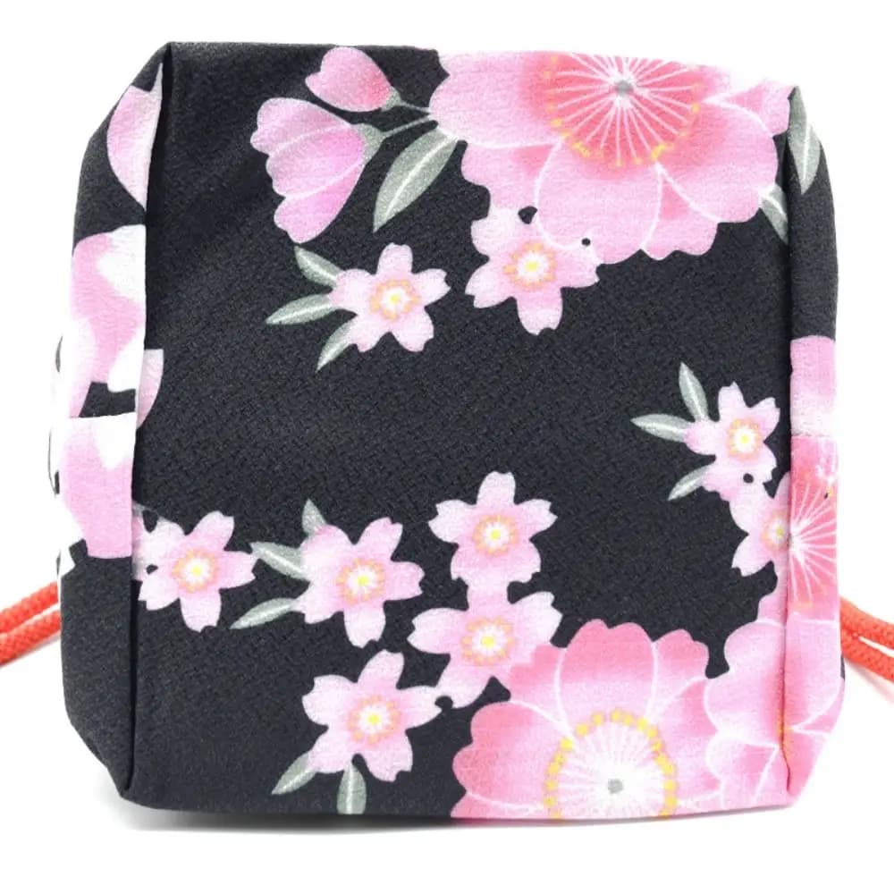 Canvas Bag Printing Drawstring Bag Japanese Style Coin Purse Japanese Kimono Handbag Jewelry Packaging Bag Hanfu Wrist Bag