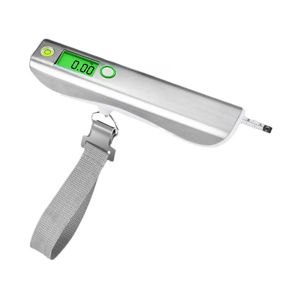 Backlight LCD Display Digital Luggage Scale Max 50kg Tare Function Travel Baggage Weight Scale Handy Bubble Level High Precision