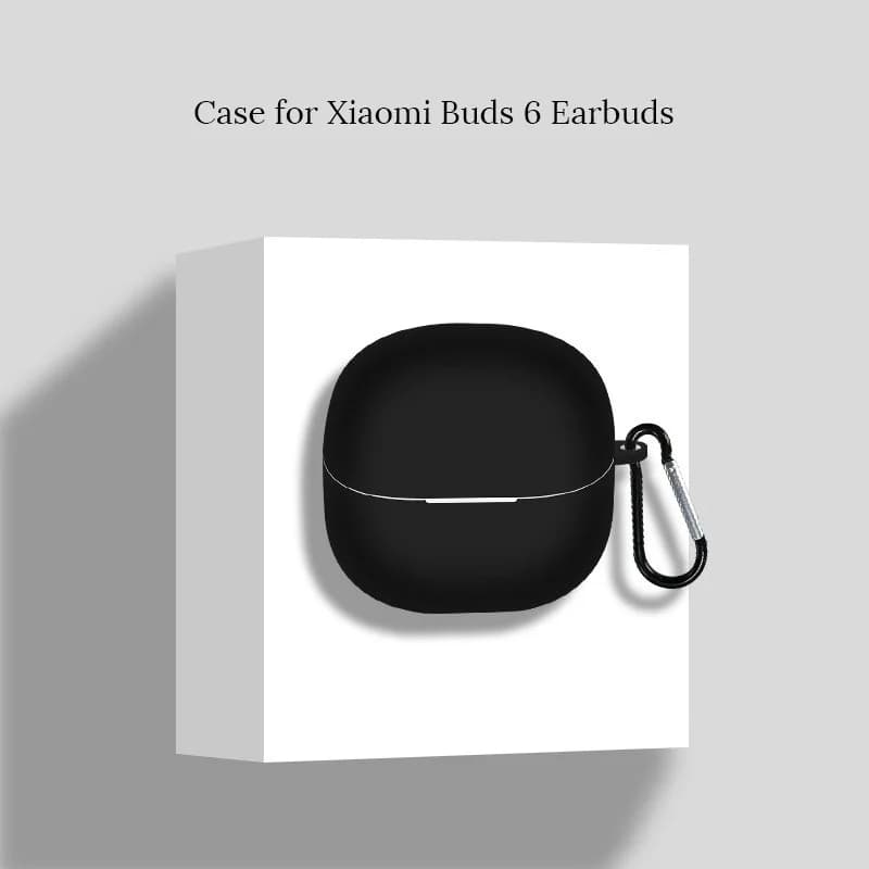 Custodia in silicone per auricolari wireless Xiaomi Buds 6 Custodia protettiva sottile antiurto Accessori per auricolari con moschettone